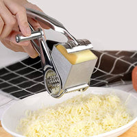Rotary Cheese Grater Rust Resistant Hand Crank Cheese Grater Comfortable Handle