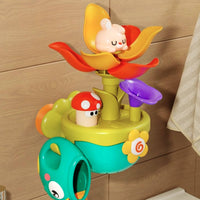 Cascading Bath Toy with Suction Cup Plastic Sprinkler Toy for Babies