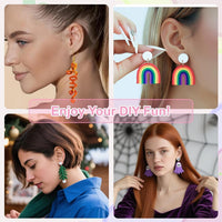 12 PCS Polymer Clay Earring Drilling Guide Wire, Polymer Clay Jewelry Making Tool