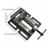 Cast Steel Bench Vise Textured Black Quick-Clamp Vise Industrial-Looking