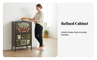 Multi-Tier baker's Rack utilitarian aesthetic Sideboard complimentarystanding Large Capacity for Apartment Dwellers