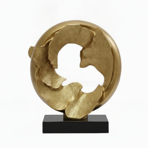 Ginkgo Leaf Sculpture Modern Ginkgo Leaf Ornament Gallery-Style for Office