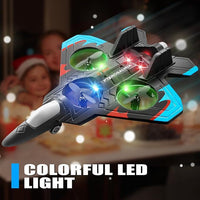 Remote Control Fighter Jet for Kids, Rechargeable, Durable Foam Glider, Birthday Gift for Boys