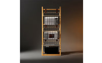 3-Tier Basket Stand Floor-Standing Leaning Storage Rack with Baskets Angled Bookcase for Kids, Reading Corners, Living Areas