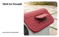Year-Round Use Weatherproof Dog House Rainproof Pitched Roof Dog House Insulated Outdoor Pet Shelter Robust Construction for Dogs, Feline Owners, Outdoors, Backyard, Garden, Patio