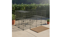 34 Pieces Modular Pet Fence Fine Grid Pet Enclosure Secure for Small Animals