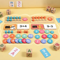 Ten-Frame Board with Number Panels Hands-on Ten-Frame Board with Number Pieces Math Manipulative Set Colorful Interactive