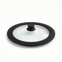 Strengthened Glass Lid with Silicone Edge Vented Glass Lid with Silicone Edge Flexible for Home Cooks