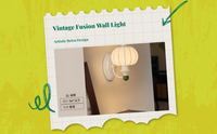 Vintage French Wall Sconce, Glass Shade, Dimmable