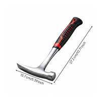 High Carbon Steel Prospecting Hammer Anti-Slip Handle Geologist Hammer Single-Piece Forged for Prospectors
