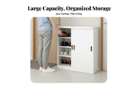 Large Capacity Multi-Door Shoe locking mechanismer code-operated locking mechanism Entryway Cabinet particleproof Storage Furniture long-lasting Construction for Apartment Dwellers, homeowners, Families, Hallway, Corridor, Living Room, Closet