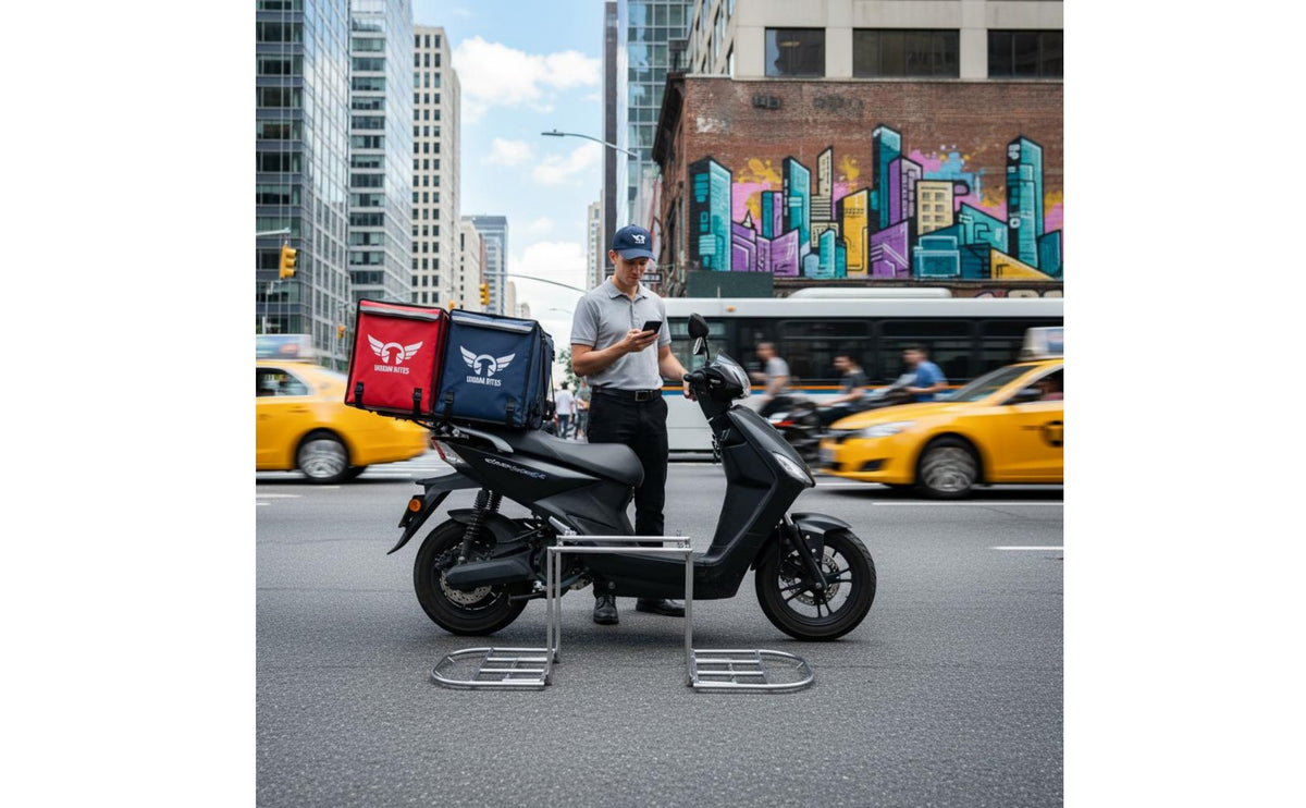 Foldable  Motorcycle Delivery Rack Rust-Resistant Vehicle Accessory