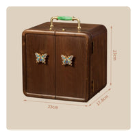 Jewelry Cabinet Multi-Compartment Jewelry Box with Drawers Wood for Women, Vanity