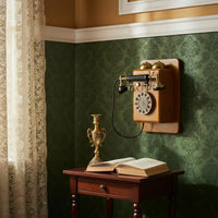 Wall-Attached Antique Phone Photo Prop Retro Telephone Decor for Shop Window
