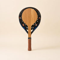 Beach Tennis Racket Lightweight Wooden Paddle Racket Polished Finish