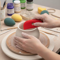 6 Pieces Silicone Pottery Rib Set Multi-Functional Ceramic Modeling Tool Kit