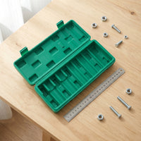 Socket Wrench Storage Box Blow-Molded Socket Set Case Clamshell Empty for Mechanics, Home Handyperson, Workshop, Garage, Job Site