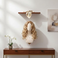 Wall-Mounted Mannequin Bust Iron Hairpiece Stand Bust Easy to Install