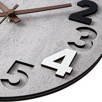 MDF Double-Layer Wall Clock with Silent Quartz Movement