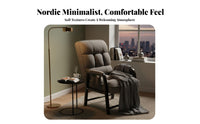 Manual Recliner High-Rear Section Support Adjustable Recliner with Footstool Er Adjust Nomic Design Padded Cushioning