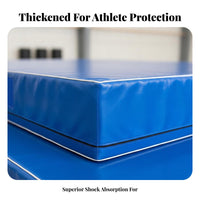 Foldable Gymnastics Mat Thickened Cushion Folding Gymnastics Mat Sturdy PVC Cover Thick High Landing Mat for Gymnasts, Athletes, Dojo, Dance Studio
