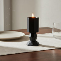 Geometric Candle Holder Luxury Finish Decorative Candle Cup Stable Foundation Decoration for Living Room