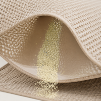 Pet Mat, Cat Litter Scatter Prevention Mat, Washable, Odor Resistant, Double Layer Structure, Non-Slip, Thick Fabric