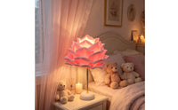 Corded Rose Lamp Button-Switch Flower Lamp Romantic Sculptural for Bedroom, Reading Corner