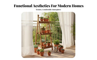 2-Tier Collapsible Shelf Installationno-Assembly 2-Tier Plant Stand Foldable