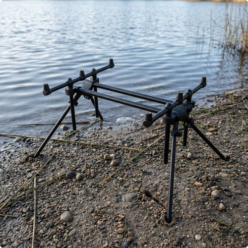 3 Rod Pod Stand Stable Tripod Rod Pod Portable Fishing Pole Holder