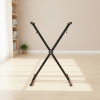 X-Frame Keyboard Stand Adjustable Double-Braced Keyboard Stand Reinforced Lightweight for Keyboardists, Home Practice