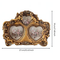 Ornate Heart Picture Frame Sculpted Vintage Ornate Frame Tabletop Display