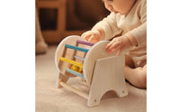 Child-Centered Tabletop Rolling Drum Early Learning Rolling Drum with Beads Pastel Juguete De Aprendizaje Multisensorial for Playroom