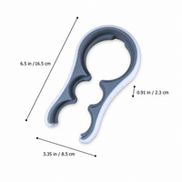 Jar Opener, Arthritis Jar Opener, Easy Grip Jar Opener for Weak Hands, Multi-functional 16.5cm PP Non-Slip Kitchen Gadget