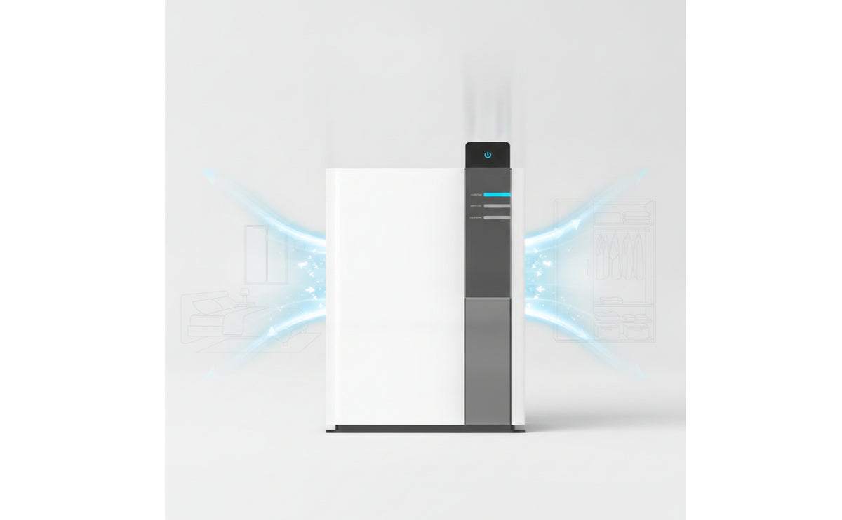 Mini Humidity Absorber Portable Compact Humidity Absorber Freestanding Appliance for Renters, Students, Bedroom, Dorm Room, Wardrobe