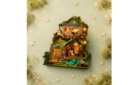 Assemble-Your-Own Tiny House Miniature Kit Handmade Fairy Tale Model Decorative DIY Miniature House for Playroom