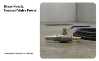 Resistant Ball Valve Water Nozzle Leak-Proof High Pressure Spray Nozzle Ergonomic Grip for Firefighting, Farm Cleaning