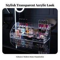 Tiered Eyeshadow Palette Rack Easy to Clean Makeup Organizer for Bathroom, Women