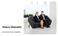 Modern Design 3-Seater Sofa and Table Combo Minimalist and design Reception Seating Streamlined visual appeal Lounge Set adaptable set for Interior Designers, Business Owners, Office Managers, Waiting Area, Studio, Public Space, Library