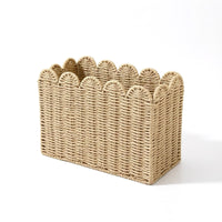 Woven Storage Basket Rigid Wicker Baskets Decorative for Desk