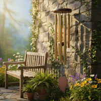 Wind Tuned Wind Instrument Melodious Sound Metal Tube Wind Tuned Wind Instrument Outdoor Decor Long-Lasting Construction Musical