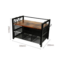 Double Layer Coffee Pod Organizer Space Saving Coffee Capsule Holder Rust Resistant Home Storage