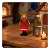 Japanese Capsule Toy Figure Highly Detailed 1/6 Scale Doll Accessory Simple Assembly Required Capsule Toy for Desktop Decoration, Dollhouse