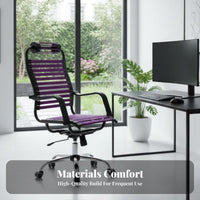 Adjustable Height Elastic Strap Chair Breathable Design rotate Meshspine Chair Rolling Casters Office Furniture Ergonomic Support for Students, Remote Workers, gaming enthusiasts, Workstation, Study Room