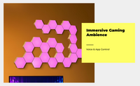 RGB Hexagon Wall Light, color changing