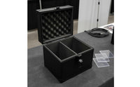 Portable Handle PSA Card Storage Box Lockable Clasp Aluminum Card Case Hard Shell Shockproof for Collectors, Travel