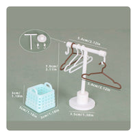 Miniature Clothes Rack Set Simulation Model for Miniature Scene