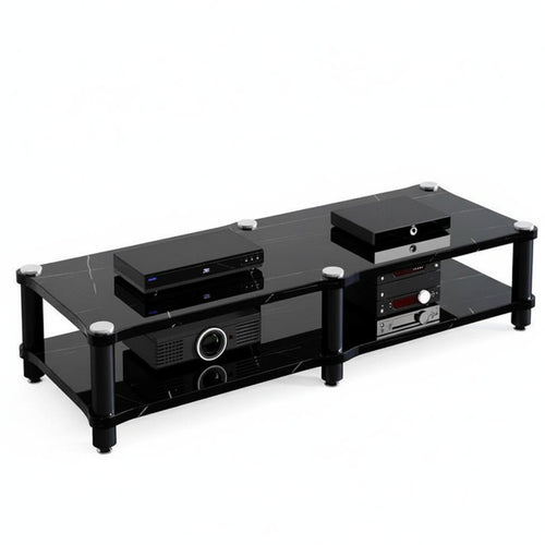 1 Piece Power Amplifier Stand Audio Equipment Rack Shock Absorbing Feet Modular Storage Sturdy Structure Suitable for Audiophiles KTV Living Room