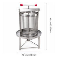 Stainless Steel Honey Press Robust Manual Honey Press Tabletop for Home, Apiary
