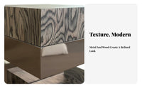 Decorative Pedestal Table Modern design Shaped End Table Artistic Design Minimalist Aesthetic for Entryway, Bedroom, Office